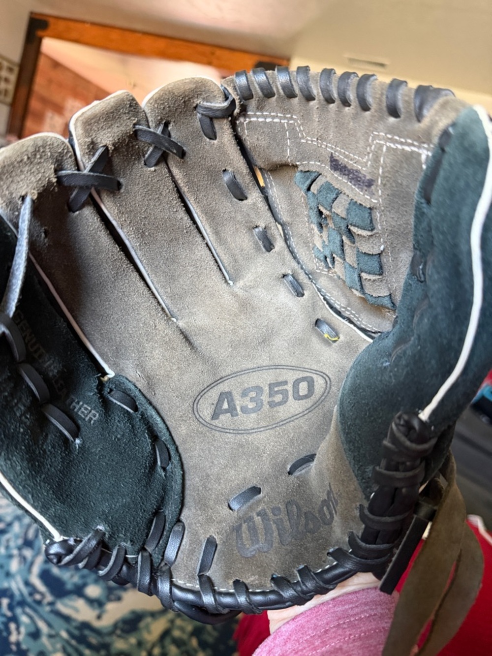 Wilson A350 Gray and Black Youth Baseball Glove size 11